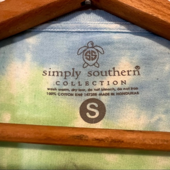 Simply Southern Tie Dye Stay Classy Prep Hard Pineapple Long Sleeve Tee Sz Small - Picture 8 of 10